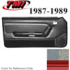 10-73007-953-857-63S MED GRAY W/MED GRAY/RED STRIPE/GRAY CARPET - 1987-89 MUSTANG COUPE & HATCHBACK - image 1