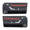 10-73007-958-801-63S BLACK W/BLACK COMFORTWEAVE/RED STRIPE/BLACK CARPET - 1987-89 MUSTANG COUPE & HA - image 1