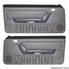 10-73100-6958-6958 EBONY BLACK 1990-93 - 1990 MUSTANG COUPE & HATCHBACK DOOR PANELS POWER WINDOWS WITH VINYL INSERTS - image 1