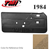 10-73104-954-8384 DESERT TAN WITH TAN CARPET - 1987 MUSTANG COUPE & HATCHBACK DOOR PANELS POWER WINDOWS POWER DOOR LOCKS - image 1