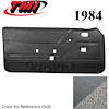 10-73104-955-857 DARK CHARCOAL GRAY WITH GRAY CARPET - 1984 MUSTANG COUPE & HATCHBACK DOOR PANELS POWER WINDOWS POWER DOOR LOCKS - image 1