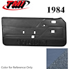 10-73104-970-8082 ACADEMY BLUE WITH BLUE CARPET - 1986 MUSTANG COUPE & HATCHBACK DOOR PANELS POWER WINDOWS POWER DOOR LOCKS - image 1