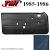 10-73105-968-8P-9304 REGATTA BLUE WITH BLUE CARPET - 1985-86 MUSTANG COUPE & HATCHBACK DOOR PANELS P - image 1