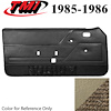10-73105-973-3P-906 SAND BEIGE WITH SAND BEIGE CARPET - 1985-86 MUSTANG COUPE & HATCHBACK DOOR PANEL - image 1