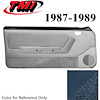10-73107-968-68-9304 REGATTA BLUE - 1987-89 MUSTANG COUPE & HATCHBACK DOOR PANELS POWER WINDOWS WITH VINYL INSERTS - image 1