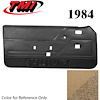 10-73204-954-8384 DESERT TAN WITH TAN CARPET - 1987 MUSTANG COUPE & HATCHBACK DOOR PANELS MANUAL WINDOWS - image 1