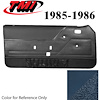 10-73205-968-8P-9304 REGATTA BLUE WITH BLUE CARPET - 1985-86 MUSTANG COUPE & HATCHBACK DOOR PANELS MANUAL WINDOWS - image 1