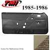 10-73205-973-3P-906 SAND BEIGE WITH SAND BEIGE CARPET - 1985-86 MUSTANG COUPE & HATCHBACK DOOR PANELS MANUAL WINDOWS - image 1