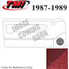 10-73307-6244-815 SCARLET RED - 1987-89 MUSTANG COUPE & HATCHBACK DOOR PANELS POWER WINDOWS WITHOUT INSERTS - image 1