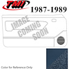 10-73407-968-9304 REGATTA BLUE - 1987-89 MUSTANG COUPE & HATCHBACK DOOR PANELS MANUAL WINDOWS WITHOUT INSERTS - image 1