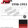 10-74000-958-801-63S BLACK W/BLACK COMFRTWV/RED STRIPE/BLACK MAP POCKET - 1990-93 MUSTANG CONVERTIBL - image 1