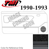 10-74000-958-801-72S BLACK W/BLACK COMFORTWV/GRAY STRIPE/BLACK MAP POCKET - 1990-93 MUSTANG CONVERTI - image 1