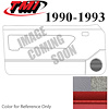 10-74000-972-857-63S TITANIUM GRAY W/GRAY/RED STRIPE/GRAY MAP POCKET - 1990-93 MUSTANG CONVERTIBLE F - image 1