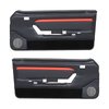 10-74007-958-801-63S BLACK W/BLACK COMFORTWEAVE/RED STRIPE/BLACK CARPET - 1987-89 MUSTANG CONVERTIBL - image 1