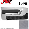 10-74101-972-972 TITANIUM GRAY 1990-92 - 1992 MUSTANG CONVERTIBLE DOOR PANELS POWER WINDOWS WITH VINYL INSERTS - image 1