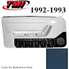 10-74102-6426-6426 CRYSTAL BLUE 1990-92 - 1992-93 MUSTANG CONVERTIBLE DOOR PANELS POWER WINDOWS WITHOUT INSERTS - image 1