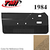 10-74104-954-8384 DESERT TAN WITH TAN CARPET 1984 - 1987 MUSTANG CONVERTIBLE DOOR PANELS POWER WINDOWS POWER DOOR LOCKS - image 1