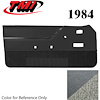 10-74104-955-857 CHARCOAL GRAY WITH GRAY CARPET 1984 - 1984 MUSTANG CONVERTIBLE DOOR PANELS POWER WINDOWS POWER DOOR LOCKS - image 1