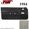 10-74104-997-857 OXFORD WHITE WITH GRAY CARPET 1984 - 1988 MUSTANG CONVERTIBLE DOOR PANELS POWER WINDOWS POWER DOOR LOCKS - image 1