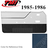 10-74105-968-8P-9304 REGATTA BLUE - 1985-86 MUSTANG CONVERTIBLE DOOR PANELS POWER WINDOWS POWER DOOR LOCKS - image 1