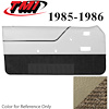 10-74105-973-3P-906 SAND BEIGE - 1985-86 MUSTANG CONVERTIBLE DOOR PANELS POWER WINDOWS POWER DOOR LOCKS - image 1