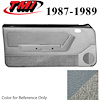 10-74107-953-953-857 MEDIUM SMOKE GRAY - 1987-89 MUSTANG CONVERTIBLE DOOR PANELS POWER WINDOWS WITH VINYL INSERTS - image 1