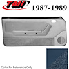 10-74107-968-68-9304 REGATTA BLUE - 1987-89 MUSTANG CONVERTIBLE DOOR PANELS POWER WINDOWS WITH VINYL INSERTS - image 1