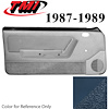 10-74127-968-58-9304 REGATTA BLUE - 1987-89 MUSTANG CONVERTIBLE DOOR PANELS POWER WINDOWS WITH VELOUR INSERTS - image 1