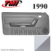 10-74200-965-972-972 WHITE WITH TITANIUM 1990-92 - 1994 MUSTANG CONVERTIBLE DOOR PANELS MANUAL WINDOWS WITH VINYL INSERTS - image 1