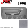 10-74200-972-972 TITANIUM GRAY 1990-92 - 1991 MUSTANG CONVERTIBLE DOOR PANELS MANUAL WINDOWS WITH VINYL INSERTS - image 1