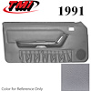 10-74201-972-972 TITANIUM GRAY 1990-92 - 1992 MUSTANG CONVERTIBLE DOOR PANELS MANUAL WINDOWS WITH VINYL INSERTS - image 1