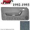10-74202-18-18 ROYAL/LAPIS BLUE 1993 - 1992-93 MUSTANG CONVERTIBLE DOOR PANELS MANUAL WINDOWS WITHOUT INSERTS - image 1