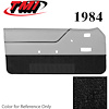 10-74204-958-801 BLACK WITH BLACK CARPET 1983 - 1983 MUSTANG CONVERTIBLE DOOR PANELS MANUAL WINDOWS - image 1