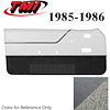 10-74205-955-5P-857 CHARCOAL GRAY - 1985-86 MUSTANG CONVERTIBLE DOOR PANELS MANUAL WINDOWS - image 1