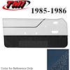 10-74205-968-8P-9304 REGATTA BLUE - 1985-86 MUSTANG CONVERTIBLE DOOR PANELS MANUAL WINDOWS - image 1