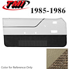 10-74205-973-3P-906 SAND BEIGE - 1985-86 MUSTANG CONVERTIBLE DOOR PANELS MANUAL WINDOWS - image 1
