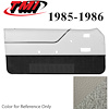 10-74205-997-7P-857 OXFORD WHITE WITH CHARCOAL - 1985-86 MUSTANG CONVERTIBLE DOOR PANELS MANUAL WINDOWS - image 1