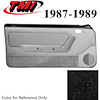 10-74207-958-958-801 BLACK NOT ORIGINAL - 1987-89 MUSTANG CONVERTIBLE DOOR PANELS MANUAL WINDOWS WITH VINYL INSERTS - image 1