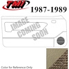 10-74307-973-906 SAND BEIGE - 1987-89 MUSTANG CONVERTIBLE DOOR PANELS POWER WINDOWS WITHOUT INSERTS - image 1