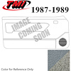 10-74407-953-857 MEDIUM SMOKE GRAY - 1987-89 MUSTANG CONVERTIBLE DOOR PANELS MANUAL WINDOWS WITHOUT INSERTS - image 1
