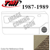 10-74407-973-906 SAND BEIGE - 1987-89 MUSTANG CONVERTIBLE DOOR PANELS MANUAL WINDOWS WITHOUT INSERTS - image 1