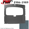 20-73004-1827 REGATTA BLUE FOAM BACK CLOTH - 1986-89 MUSTANG COUPE SUNROOF HEADLINER REGATTA BLUE FOAM BACK CLOTH - image 1