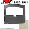 20-73004-1853X SMOKE GRAY FOAM BACK CLOTH - 1987-89 MUSTANG COUPE SUNROOF HEADLINER SMOKE GRAY FOAM BACK CLOTH - image 1