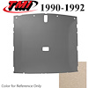 20-75000-1891 TITANIUM GRAY FOAM BACK CLOTH - 1990-92 MUSTANG HATCHBACK HATCHBACK HEADLINER TITANIUM GRAY FOAM BACK CLOTH - image 1