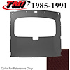 20-75004-1210 MED RED FOAM BACK TIER GRAIN VINYL - 1984-91 MUSTANG HATCHBACK SUNROOF HEADLINER MED R - image 1