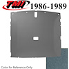 20-75005-1827 REGATTA BLUE FOAM BACK CLOTH - 1986-89 MUSTANG HATCHBACK HEADLINER REGATTA BLUE FOAM BACK CLOTH - image 1