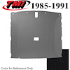 20-75005-770 BLACK FOAM BACK TIER GRAIN VINYL - 1985-90 MUSTANG HATCHBACK HEADLINER BLACK FOAM BACK TIER GRAIN VINYL - image 1