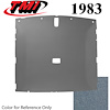 20-75009-1872 SCARLET RED FOAM BACK CLOTH - 1983 MUSTANG HATCHBACK HEADLINER SCARLET RED FOAM BACK CLOTH - image 1