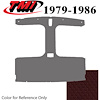 20-75019-1210 MEDIUM/CANYON RED FOAM BACK TIER GRAIN VINYL - 1979-86 MUSTANG HATCHBACK T-TOP HEADLIN - image 1