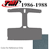 20-75019-1827 REGATTA BLUE FOAM BACK CLOTH - 1986-88 MUSTANG HATCHBACK T-TOP HEADLINER REGATTA BLUE FOAM BACK CLOTH - image 1